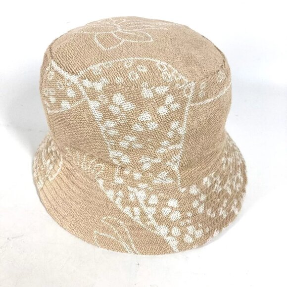HERMES pile Hat Gene bucket hat bob hat cotton Beige/White - Picture 6 of 6